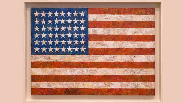 Flag - Gemälde von Jasper Johns (1954-1955)