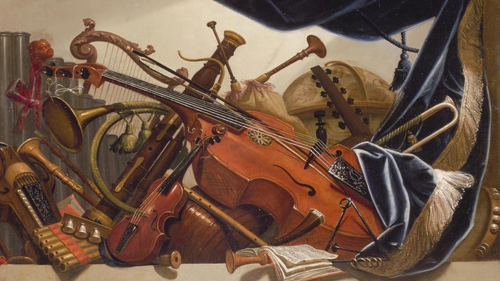 Viola da gamba Gemälde und andere Instrumente