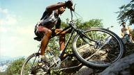 Ein Mountainbiker 1988