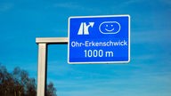 Autobahnschild mit "Ohr-Erkenschwick"