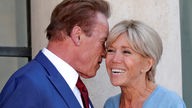 Arnold Schwarzenegger mit Brigitte Macron