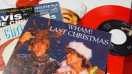 Schallplatten beliebter Weihnachtssongs