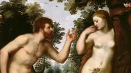 Das Gemälde Adam und Eva von Pieter Paul Rubens (1577 - 1640) 