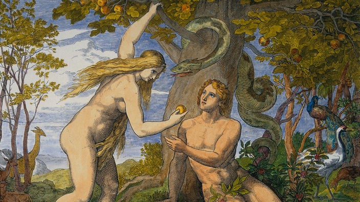 Adam und Eva, Gemälde von Schnorr von Carolsfeld (m)
