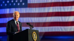 Joe Biden, Präsident der USA, spricht bei einer Wahlkampfveranstaltung in North Las Vegas (04.02.2024).