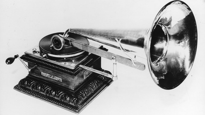 Das Grammophon von Emil Berliner.