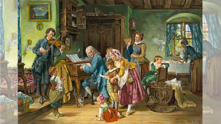 Familienszene im Hause von Johann Sebastian Bach