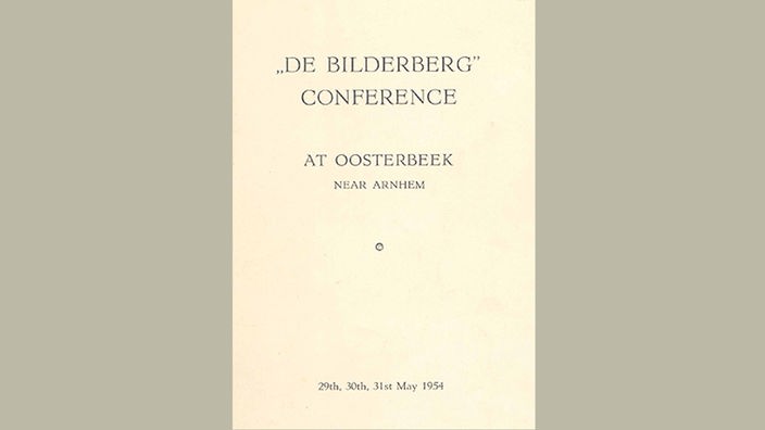 Erste Bilderberg-Konferenz in Oosterberg mit Prinz Bernhard der Niederlande