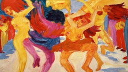 Gemälde "Tanz um das Goldene Kalb" von Emil Nolde