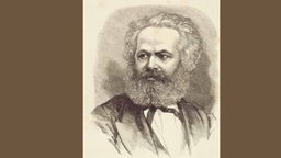 Karl Marx, Holzstich von 1871