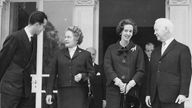König Baudouin und Königin Fabiola von Belgien beim Staatsbesuch in Deutschland (1961)