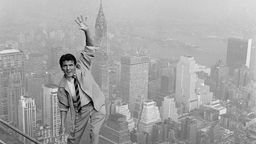 Arnim Dahl auf dem Empire State Building in New York (1959)