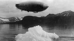 Das Luftschiff "Italia" der Nobile Expedition von Umberto Nobile am 23.05.1928