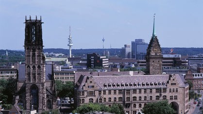 Panorama des Dusiburger Stadtkerns