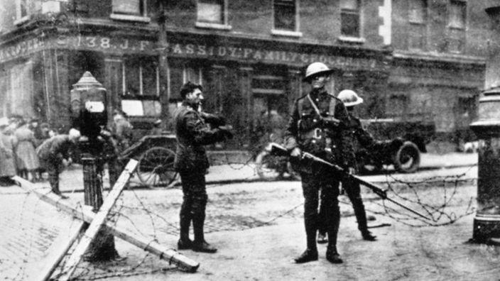 Beginn des Osteraufstand in Dublin (1916)