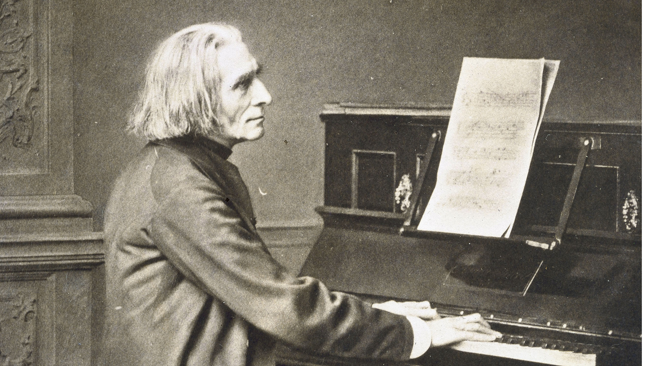 Franz Liszt am Klavier