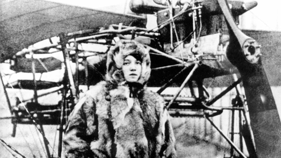  Amelie Hedwig "Melli" Beese-Boutard, erste deutsche Pilotin (undatierte Aufnahme)