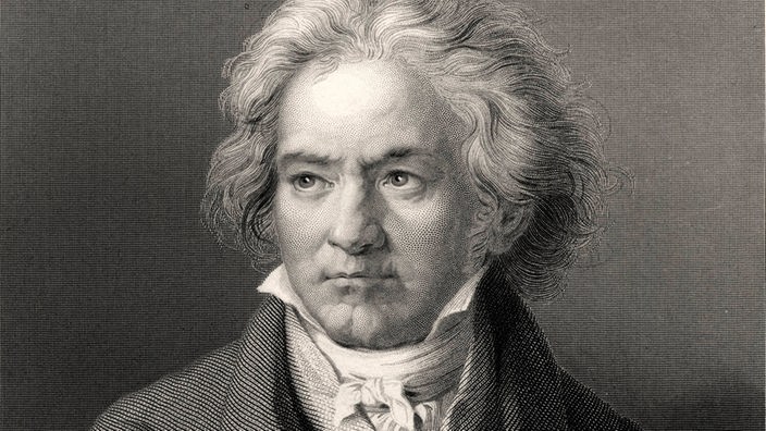 Zeitgenössisches Beethoven-Porträt (Stahlstich)