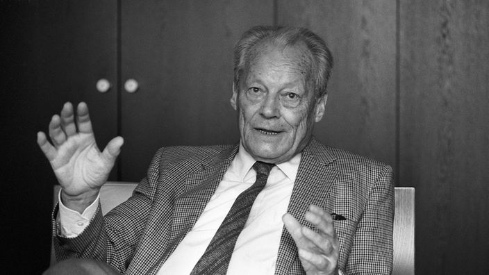 Willy Brandt, Bundeskanzler und SPD-Politiker (Aufnahme von 1991)