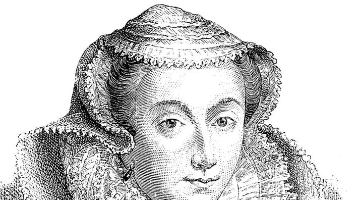 Porträt von Maria Stuart, Königin von Schottland (Holzstich)