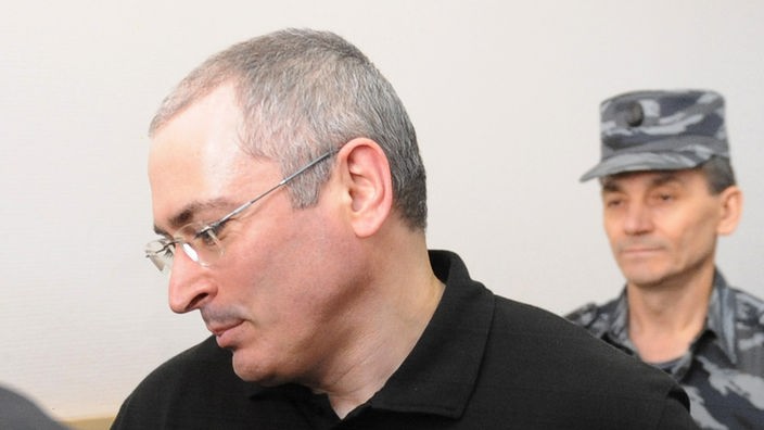 Russischer Ex-Oligarch Michail Chodorkowski bei Gerichtstermin Juni 2011
