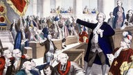 Graf von Mirabeau sprichtam 23. Juni 1789 vor den französischen Generalständen
