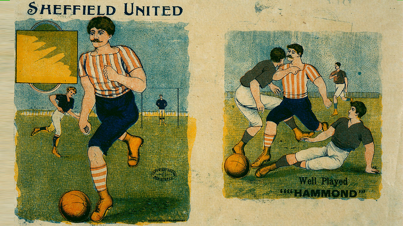 Plakat des ältesten Fußballvereins der Welt "Sheffield FC"
