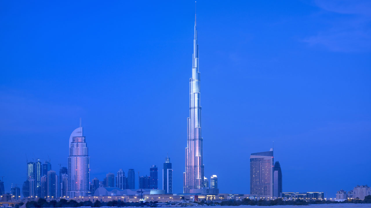 Der 828 Meter hohe "Burj Khalifa"  in Dubai