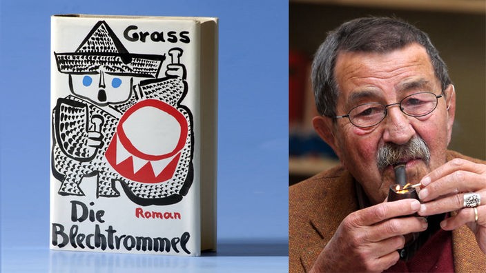 Montage: Günter Grass, sein Roman "Die Blechtrommel"