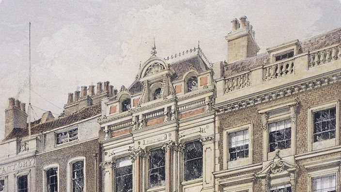 Versicherungsbüros in Londons Fleet Street (1861)