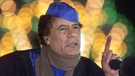 Muammar Gaddafi in Tripolis, 05.02.2001
