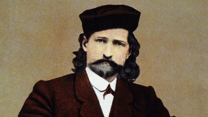 Wild Bill Hickok, Porträtfoto s/w 1873