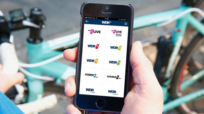 Smartphone mit WDR App