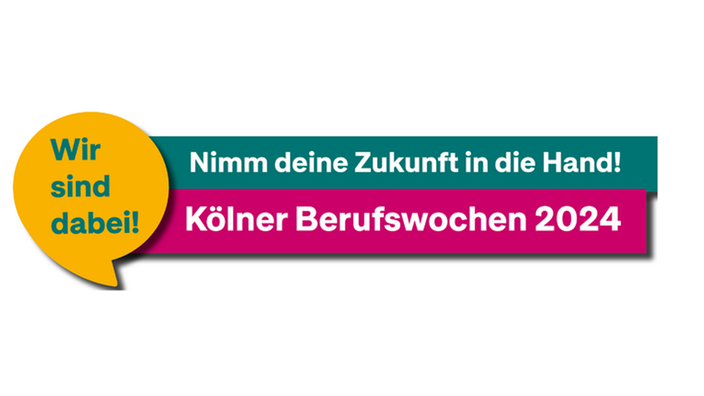 Banner Schriftzug Kölner Berufswochen
