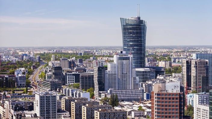 Blick über die Warschauer Innenstadt