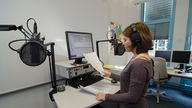 Das Selbstfahrerstudio für die WDR 2 Nachrichten für Rhein und Ruhr