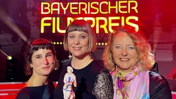 Von links nach rechts: Melanie Andernach (Produzentin), Steffi Niederzoll (Buch und Regie) und Jutta Krug (Redaktion WDR)