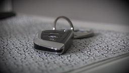 Das Bild zeigt einen Autoschlüssel.