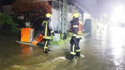 Hochwasser-Einsatz durch Starkregen in Wenden im Sauerland