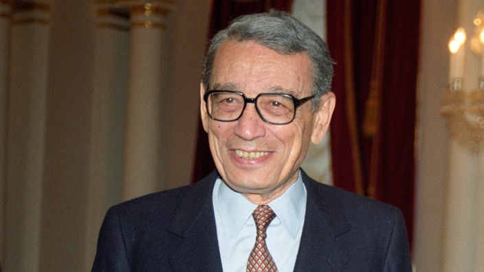 Boutros Boutros-Ghali, UN-Generalsekretär (Aufnahme von 1993)