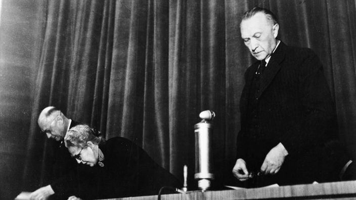 Konrad Adenauer (Archivbild vom 23.05.1949)