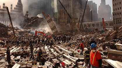 Aufräumarbeiten am World Trade Center