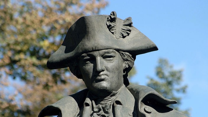 Ein Denkmal von Friedrich Wilhelm von Steuben (1730-1794), einem der bedeutendsten Generaele des Nordamerikanischen Unabhaengigkeitskrieges