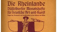 Cover Rheinlande (Juli 1904) aus dem Bibliotheksbestand Rheinisches Literaturarchiv im Heinrich-Heine-Institut
