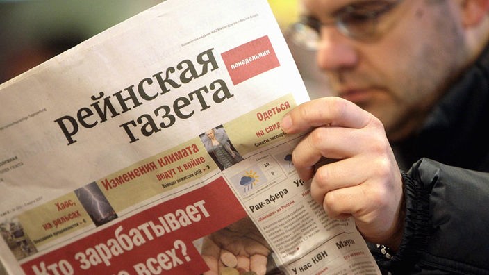 russischsprachige Tageszeitung "Rheinskaja Gazeta" (Rheinische Zeitung)