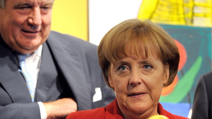 Angela Merkel und Jürgen Grossmann in Hamm