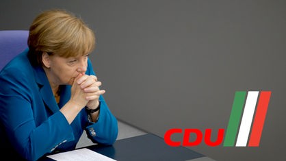 Angela Merkel, CDU, NRW-Farben, Berliner Wappen