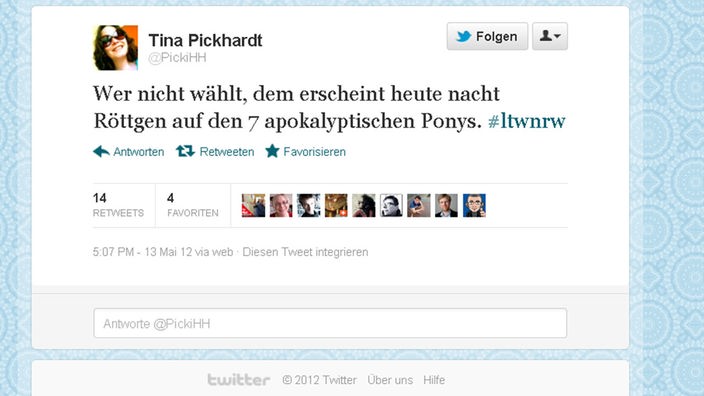 Twitter Screenshot Tina Pickhardt