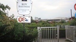 Eingang zum KGV Hafenwiese