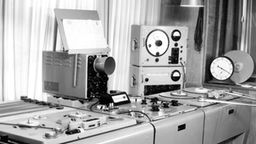 Tonstudio, WDR Köln, 50er Jahre, Tongenerator, Magnetophone, Oszillograph